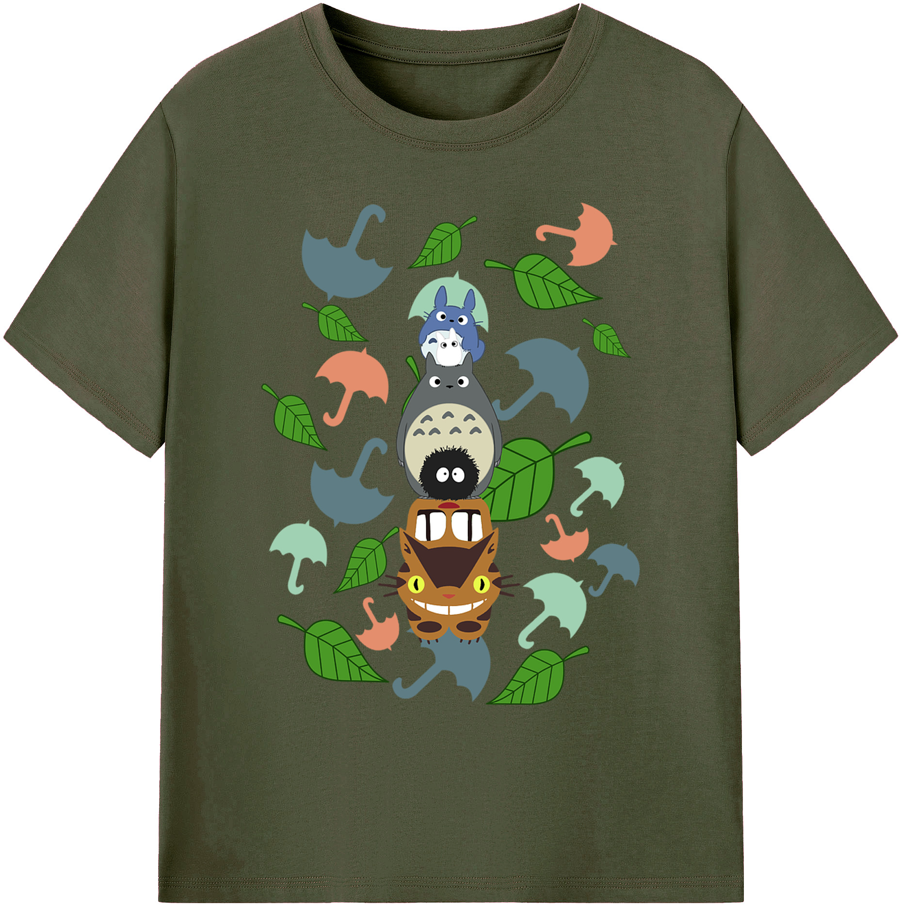 （画像用） となりのトトロ 草壁メイ 草壁サツキ My Neighbor Totoro Satsuki Kusakabe Mei Kusakabe 綿100％ メンズ半袖Tシャツ｜肌触りやわらか＆通気性